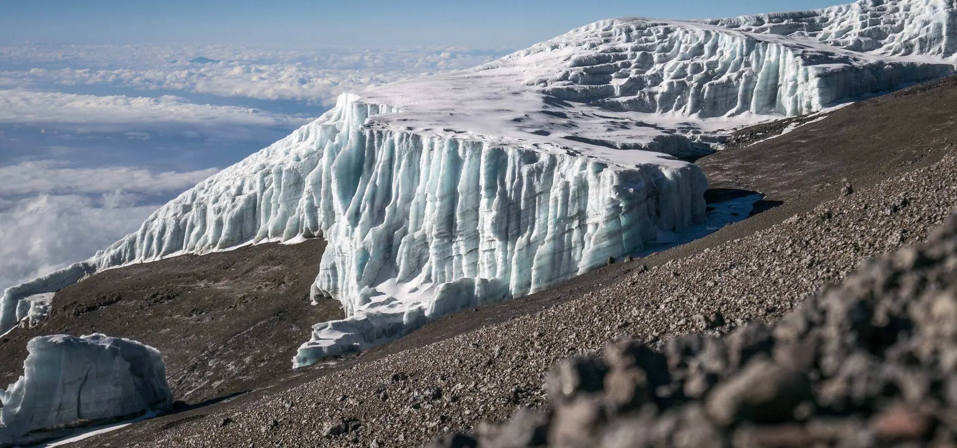 Avila Reizen Tanzania Glacierson Kibo Mount Kilimanjaro