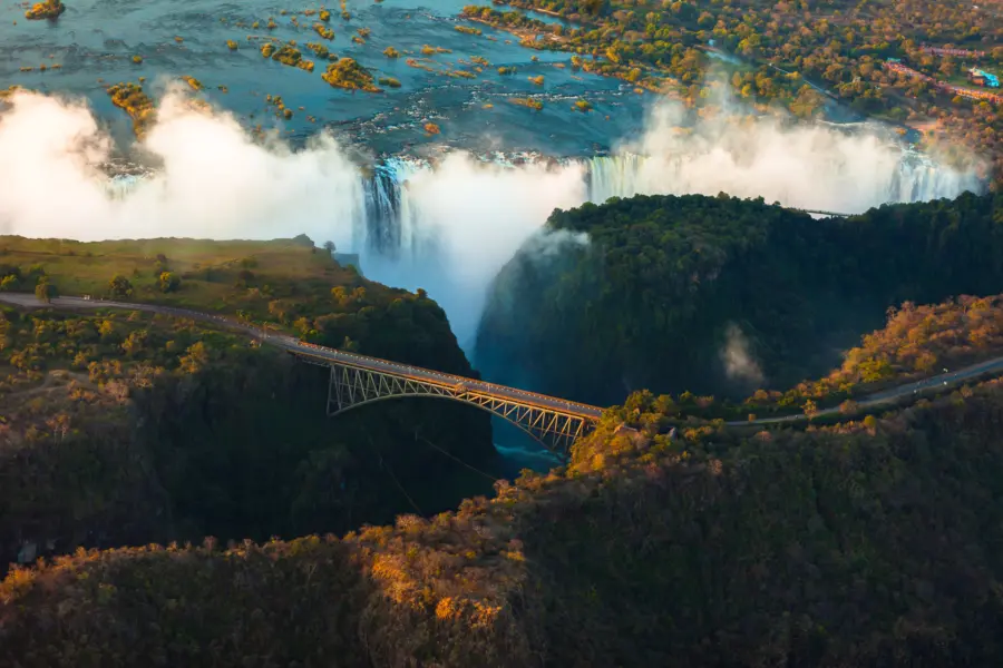 Avila Reizen Zambia Victoria Falls vanuit de lucht