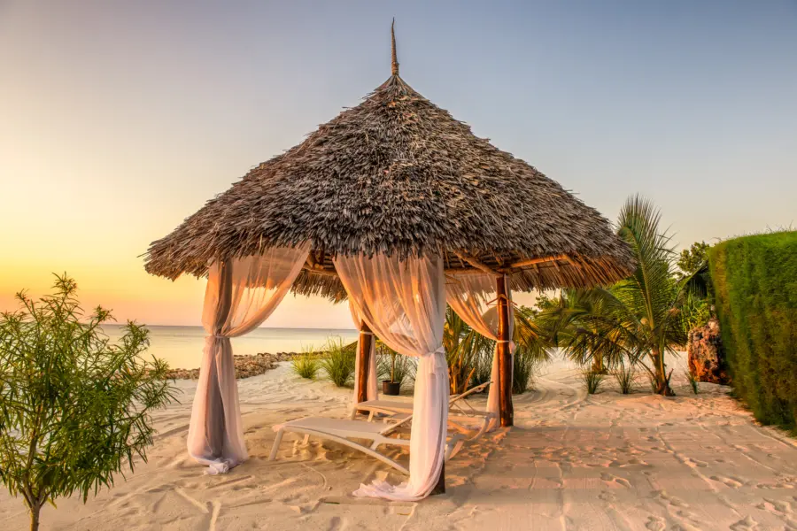 Avila Reizen Zanzibar zonnebedje op het strand