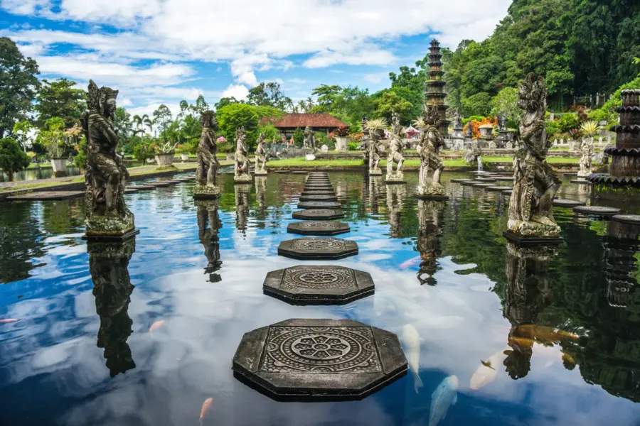 Avila Reizen Indonesie Water Palace of Tirta Gangga in East Bali Karangasem Indonesia