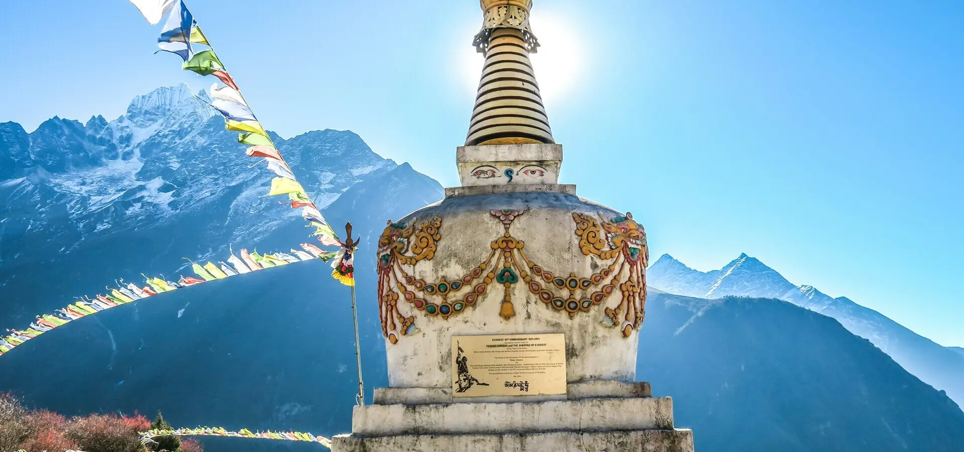 Avila Reizen Nepal Stupa Namche Bazaar Nepal
