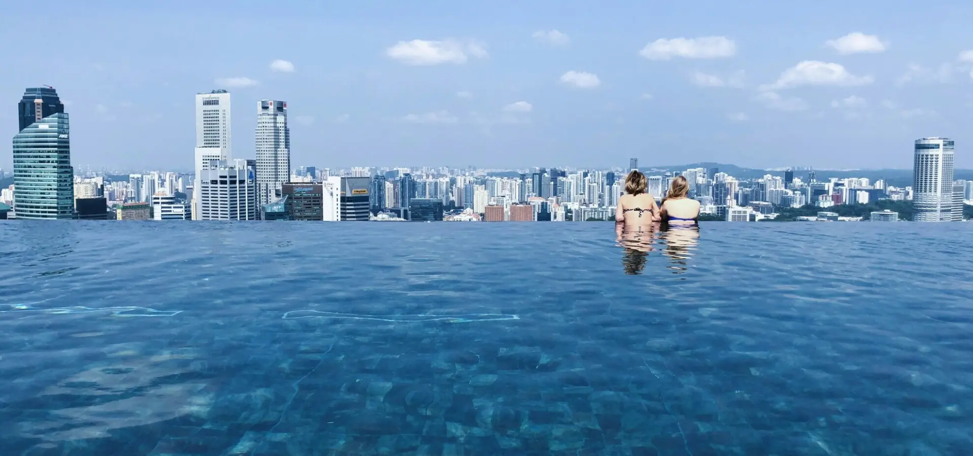 Avila Reizen Singapore Infinity pool Marina Bay Sands Hotel Singapore
