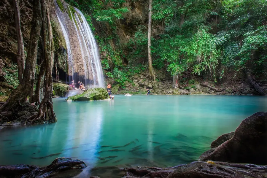Avila Reizen Thailand Erawan waterval