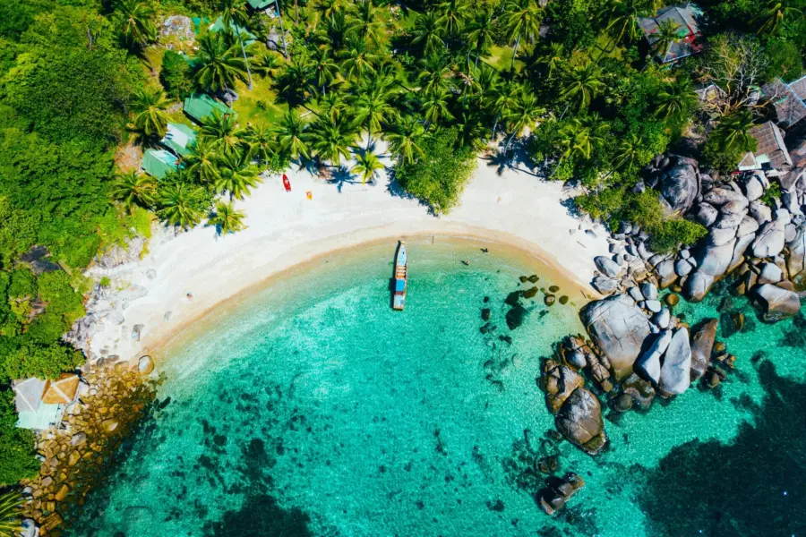 Avila Reizen Thailand beach land and sea in Koh Tao