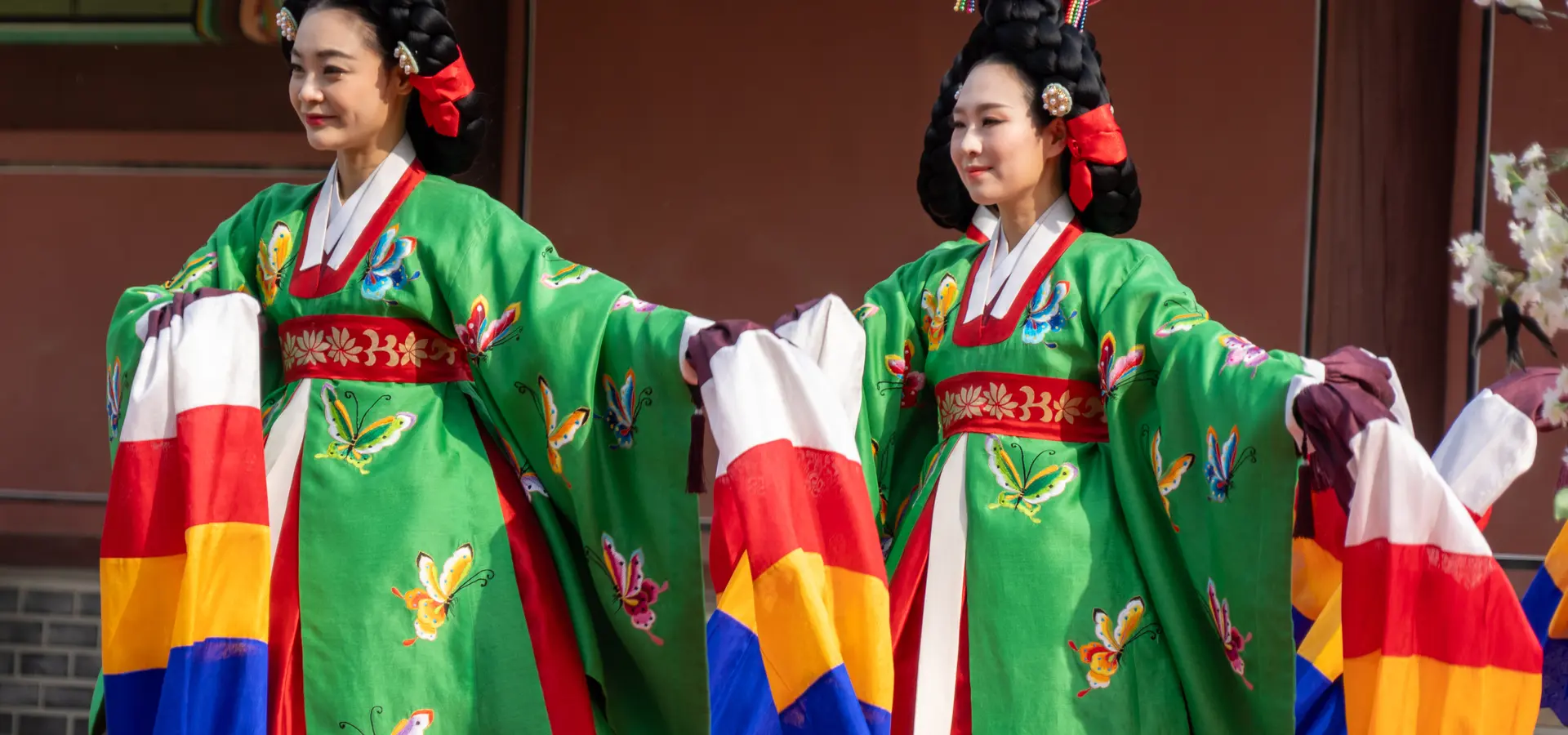 Avila Reizen Zuid Korea optreden traditionele dames tempel