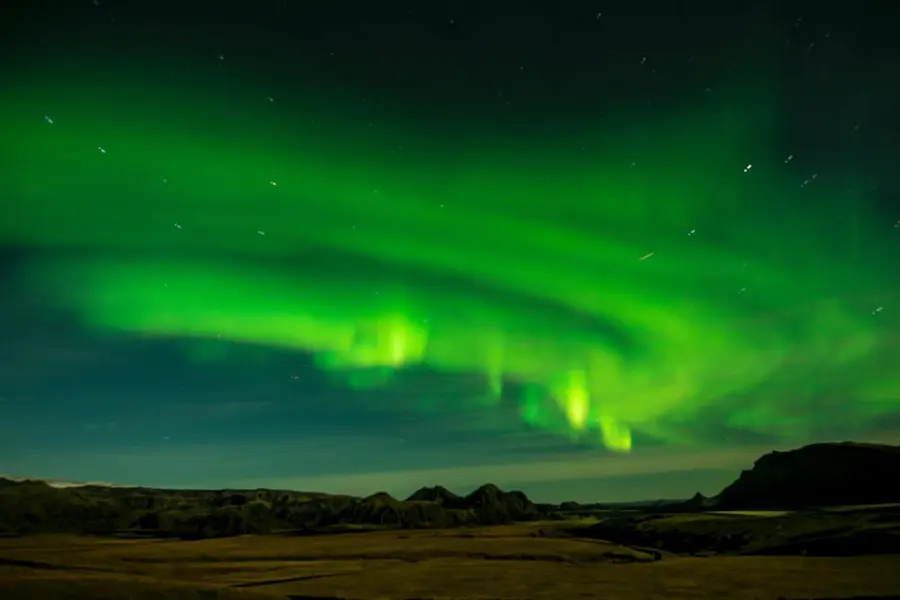 Avila Reizen Finland Lapland noorderlicht liggend