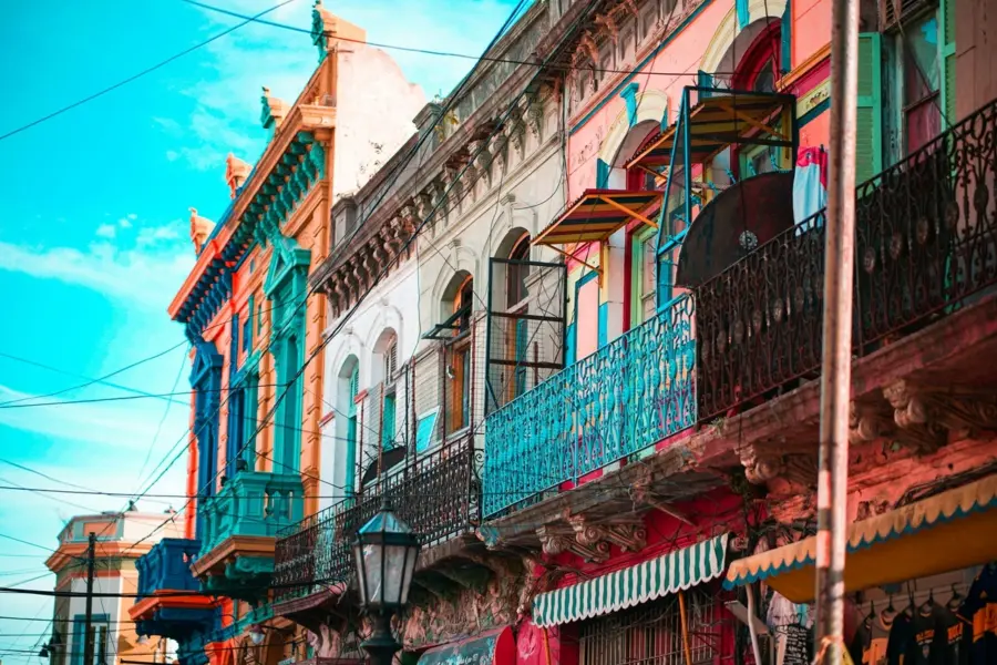 Avila Reizen Argentinië Buenos Aires La Boca gekleurde huisjes