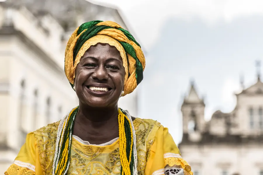 Vrouw in Salvador