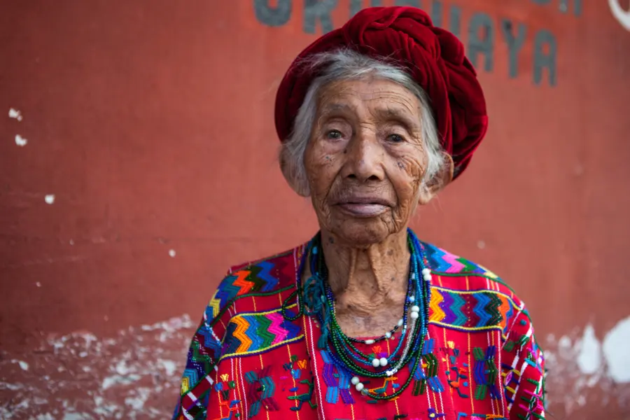 Avila Reizen Guatemala lokale vrouw