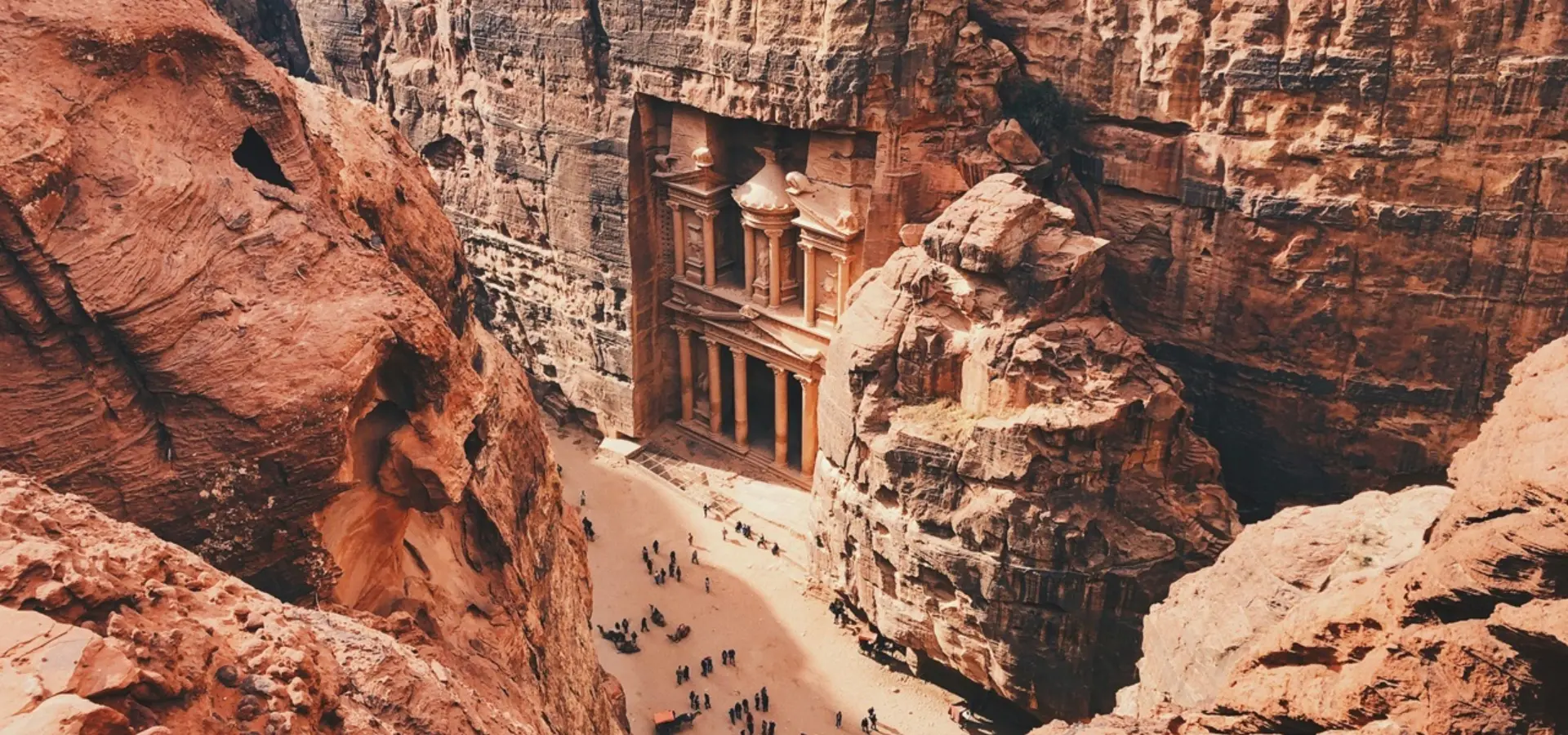 Avila Reizen Jordanië Petra blik vanaf boven