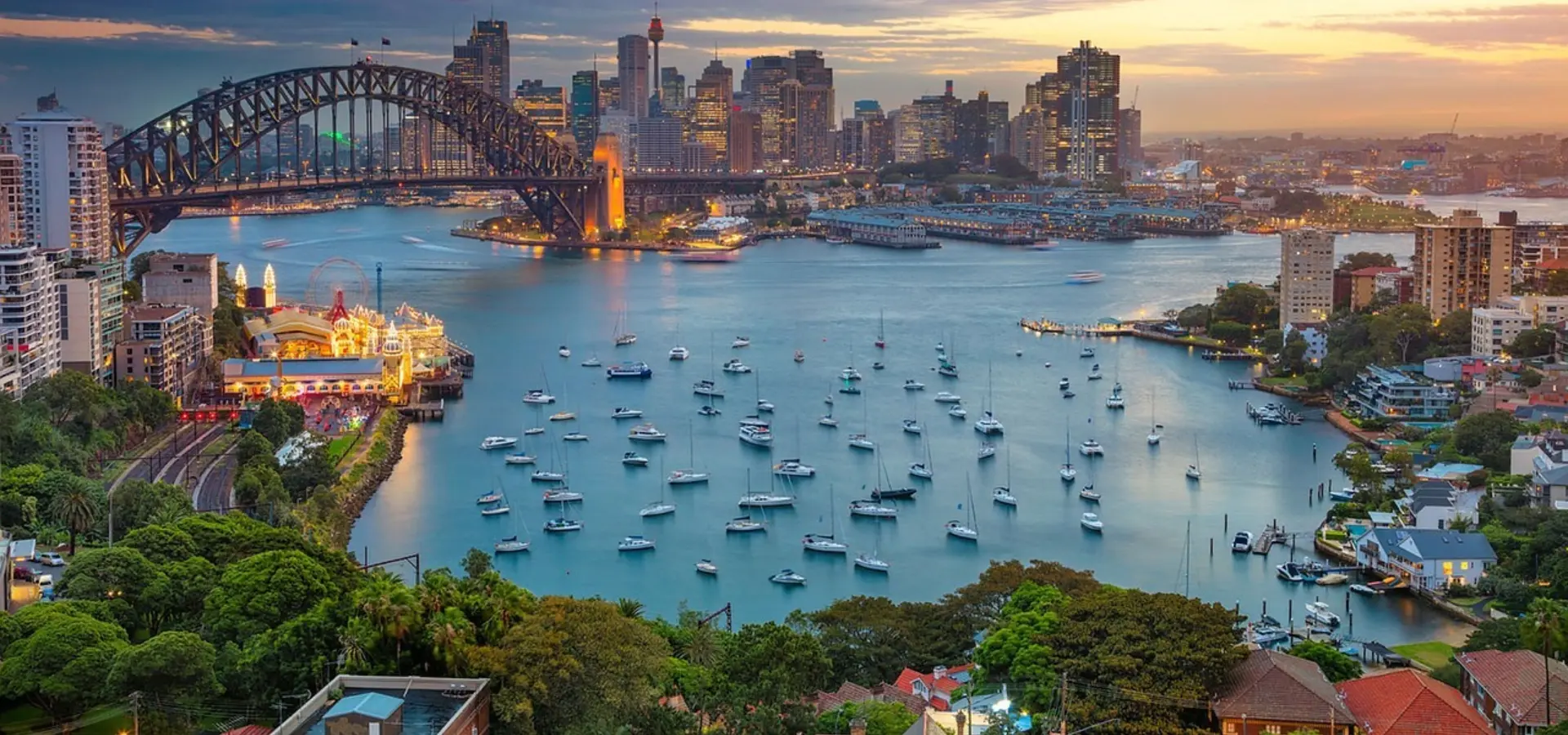 Avila Reizen Australië Sydney haven met bootjes
