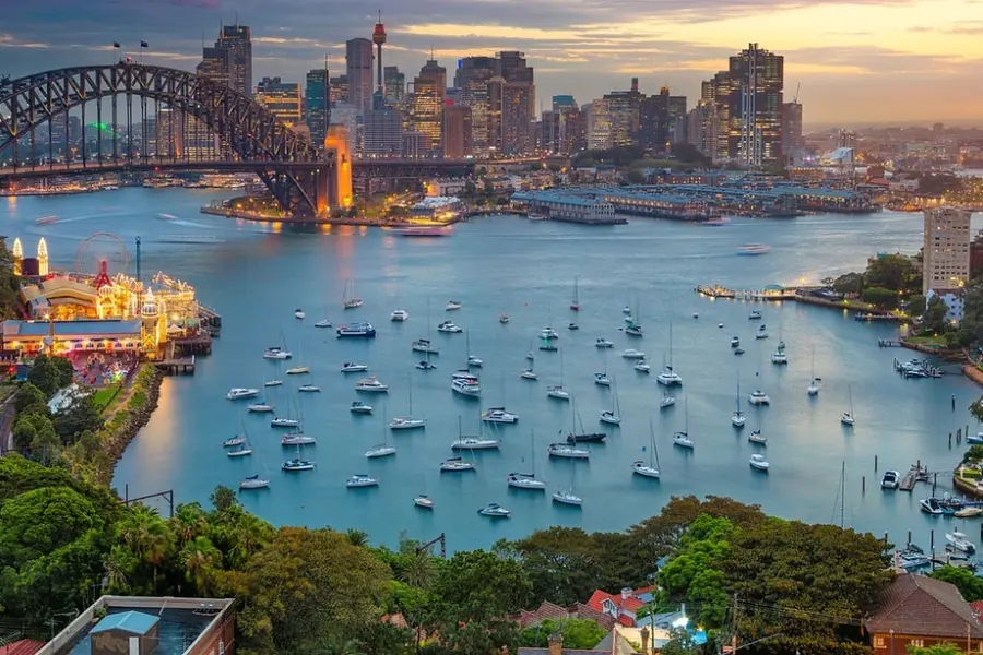 Avila Reizen Australië Sydney haven met bootjes