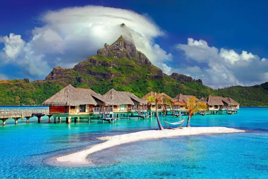 Avila Reizen Frans Polynesië Bora Bora bungalows over het water