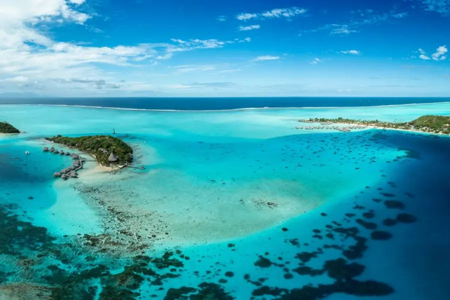 Avila Reizen Frans Polynesië Bora Bora blauwgroene oceaan
