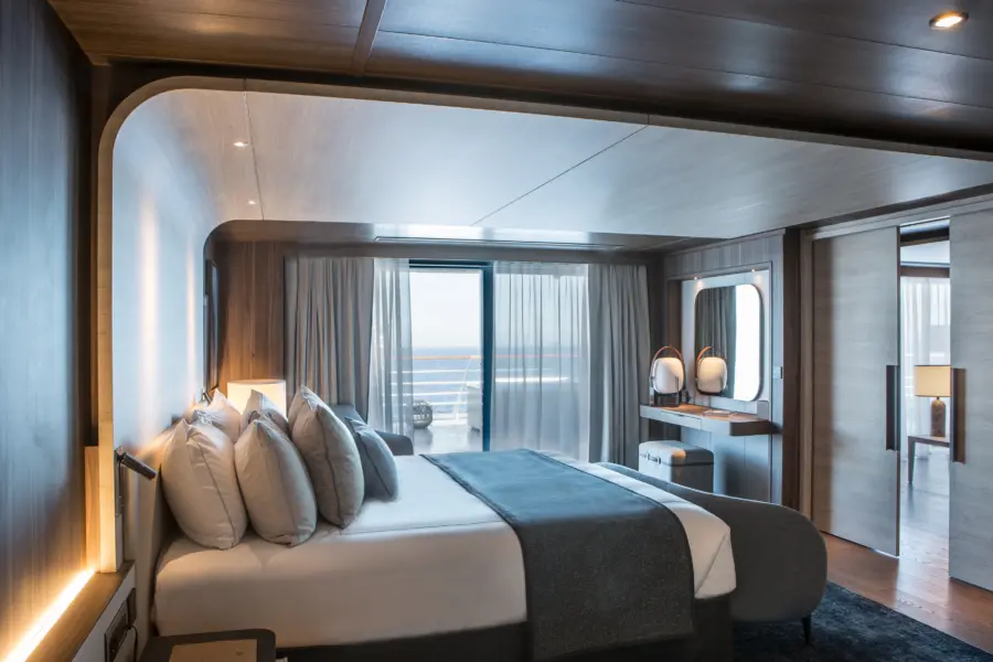 Avila Reizen Expeditiecruises kamer CHARCOT TRI21 100890 Shooting Deco CDT Charcot Suite Armateur 840 PONANT Gilles Trillard