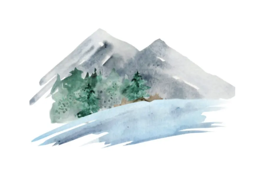 Snow and ice traveling illustratie
