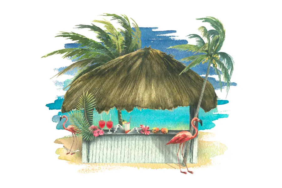 Caribisch gebied illustratie