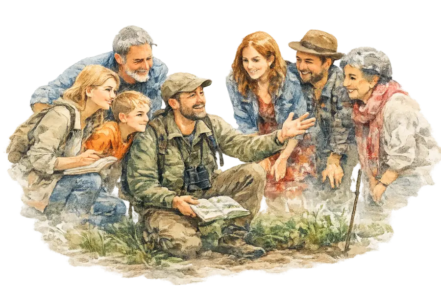 Illustratie unieke groepsreizen