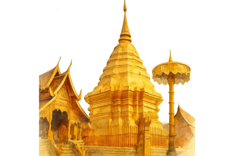Avila Reizen Thailand Illustratie