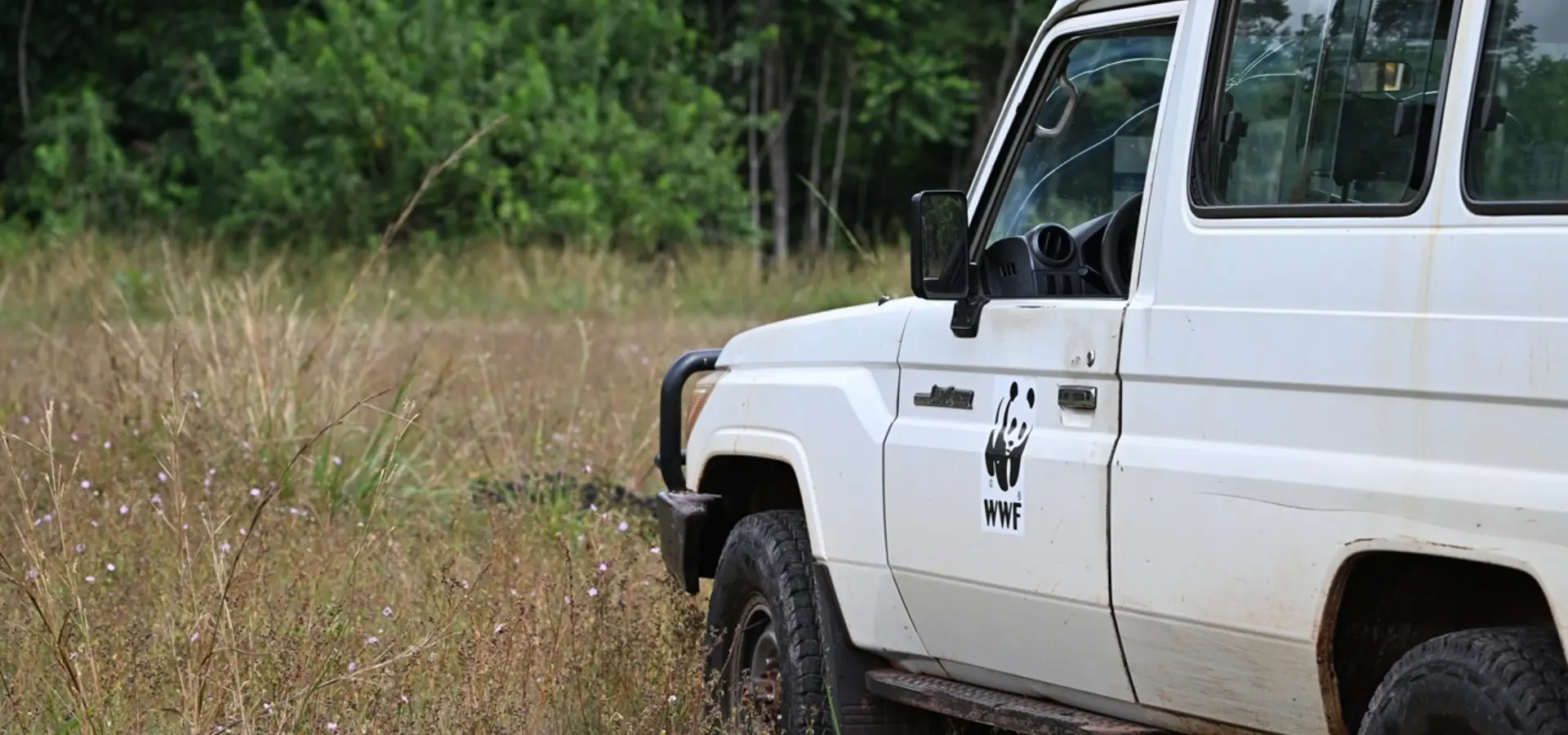 Avila Reizen Gabon WWF expeditie WWF voertuig