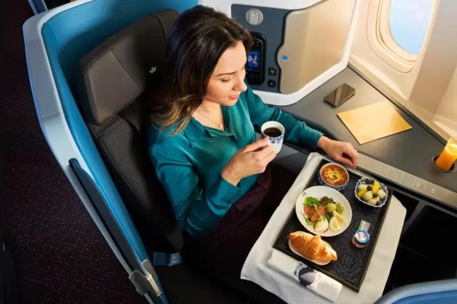 Avila Reizen KLM Business Class service