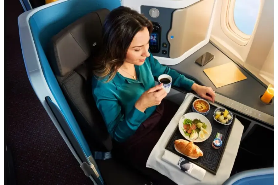 Avila Reizen KLM Business Class service