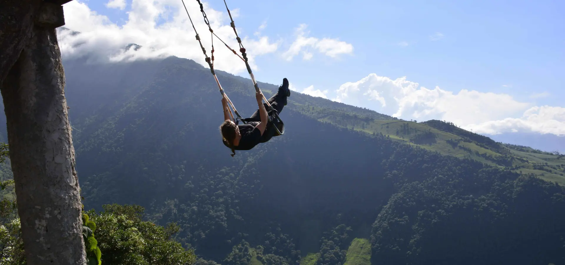 Avila Reizen Ecuador Baños schommel