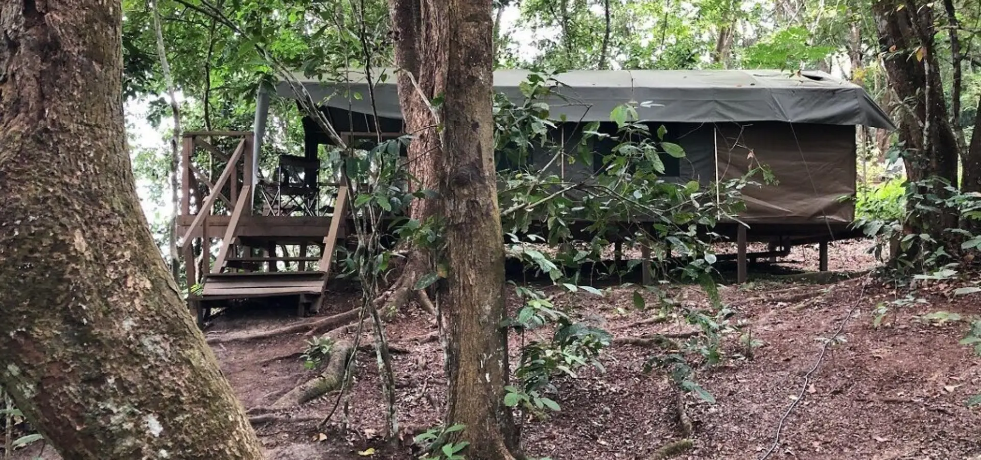 Akaka camp tent view