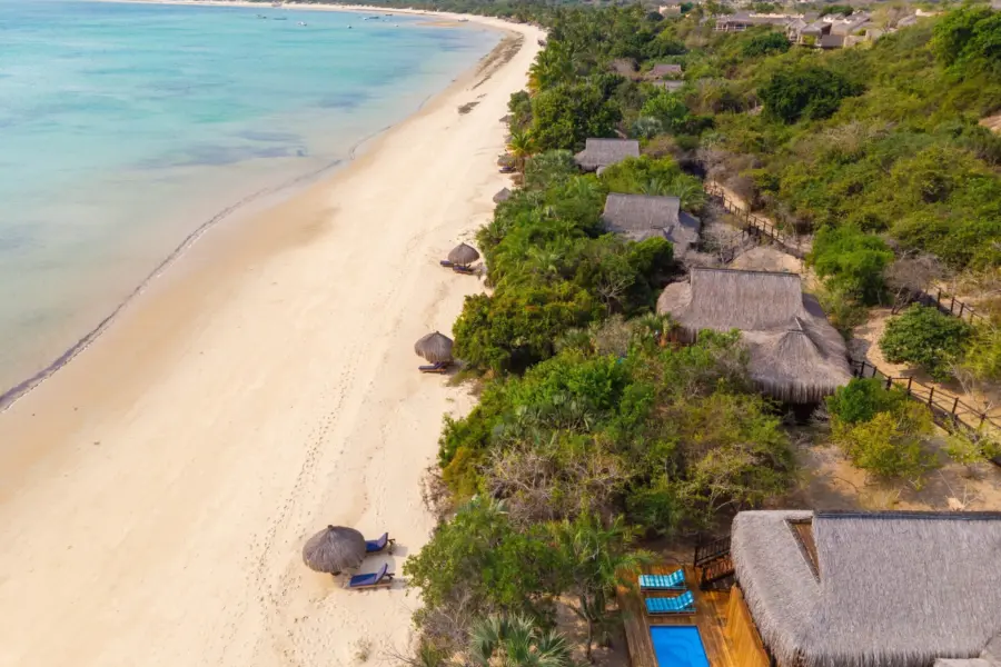 Anantara bazaruto island resort aerial view2