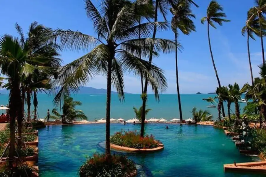 Anantara bophut samui swimming pool with stunning views 411
