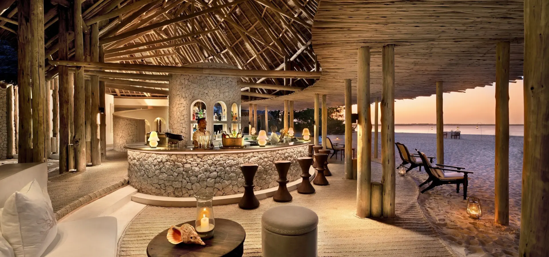 Zanzibar mnemba island guest area bar 12
