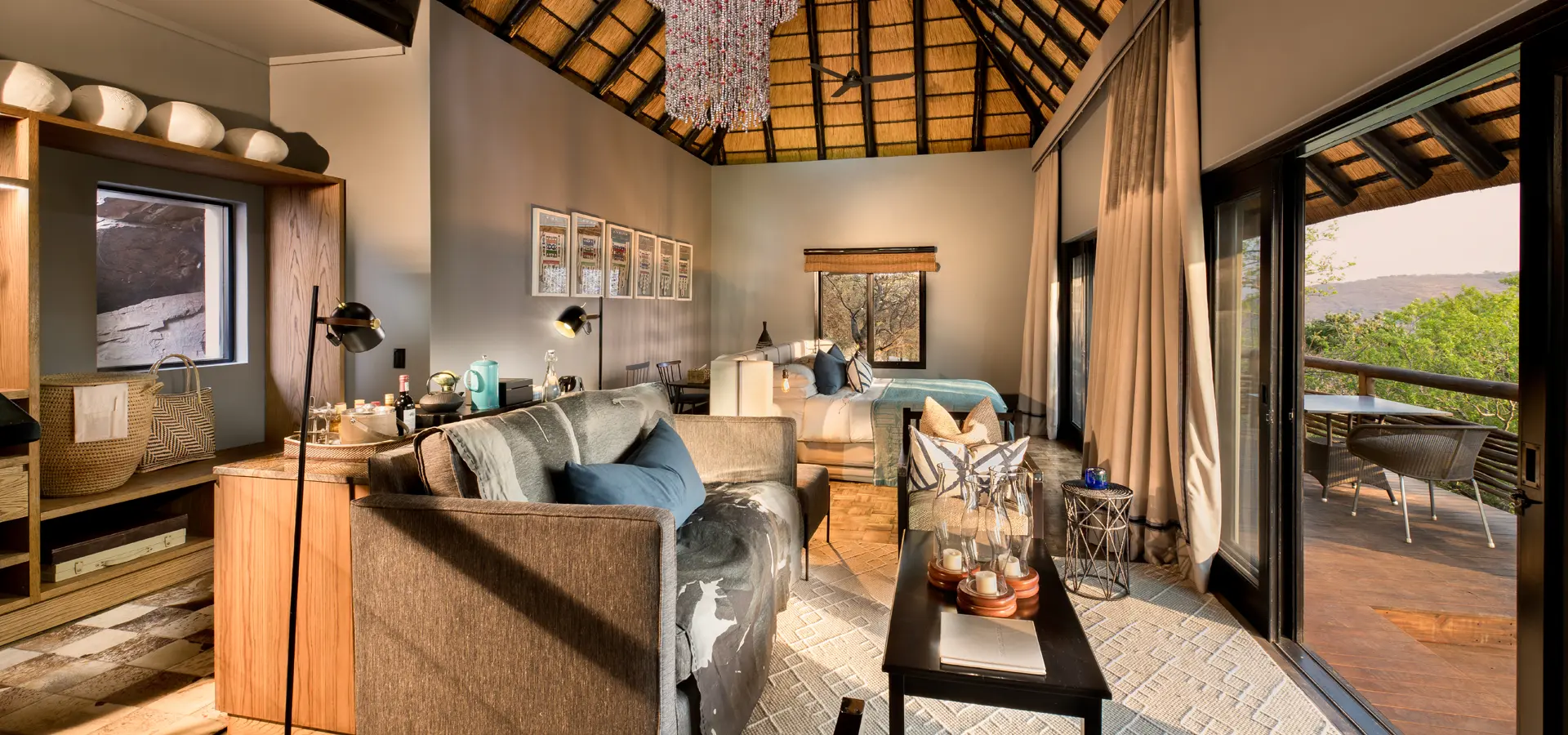Phinda mountain suite sitting area