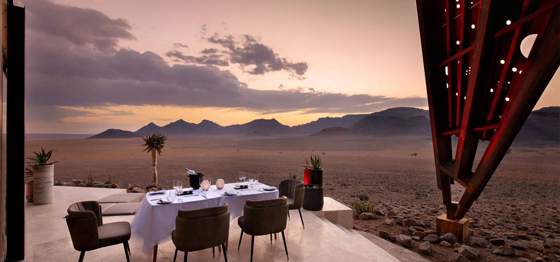 Outdoor dining andbeyond sossusvlei 2