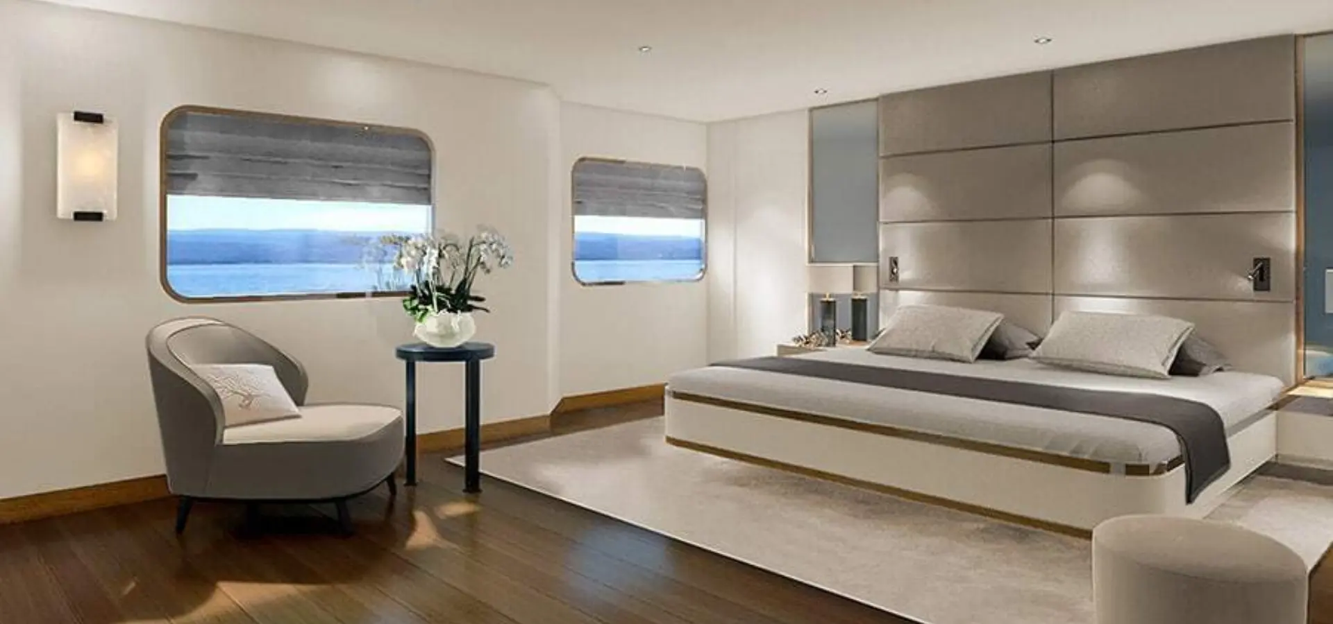 Design suite with windows forecastle deck