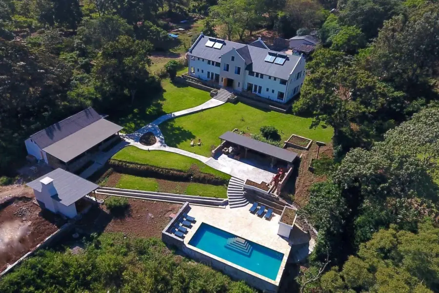 Drone overview arusha villa