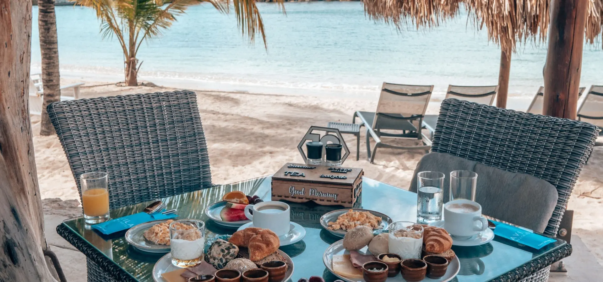 Fb breakfast goals at the pen restaurant terrace