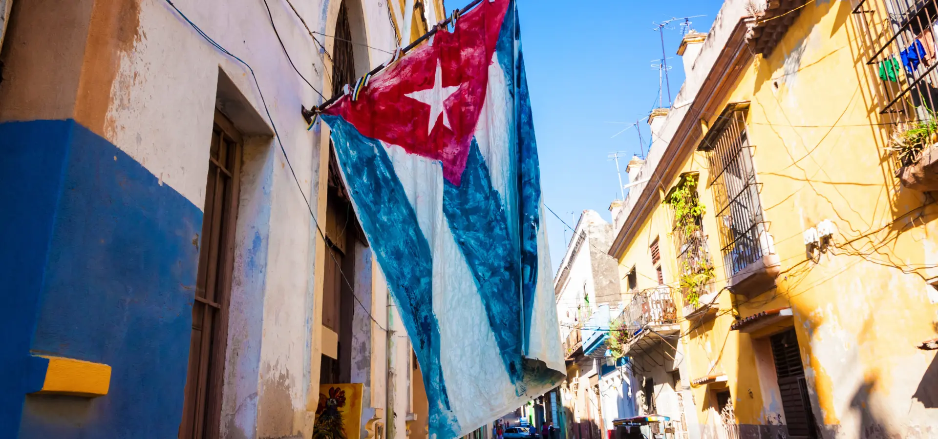 Vlag in oud havana