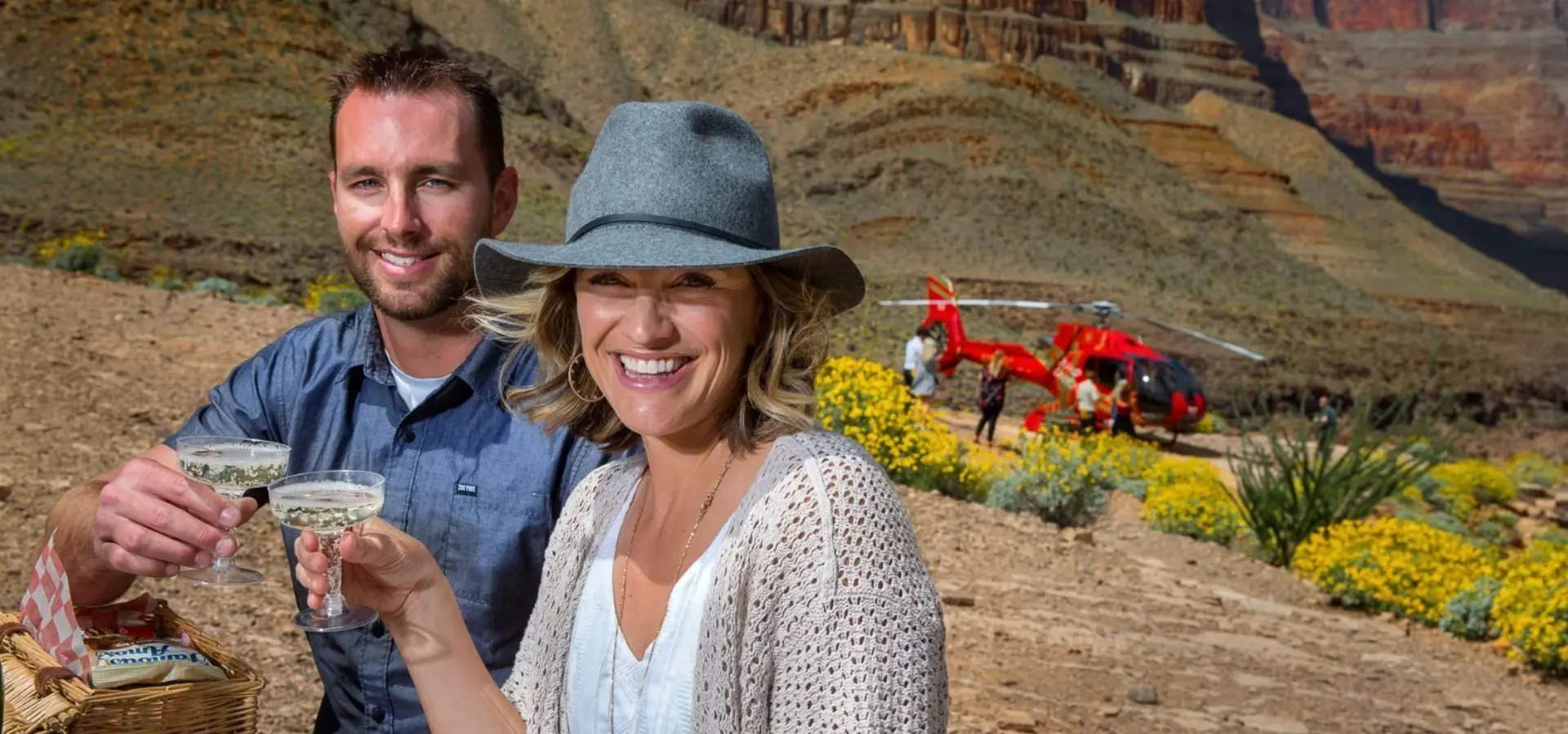 Rs9310 champagne picnic at the bottom of the grand canyon