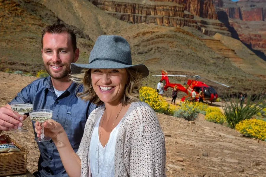 Rs9310 champagne picnic at the bottom of the grand canyon
