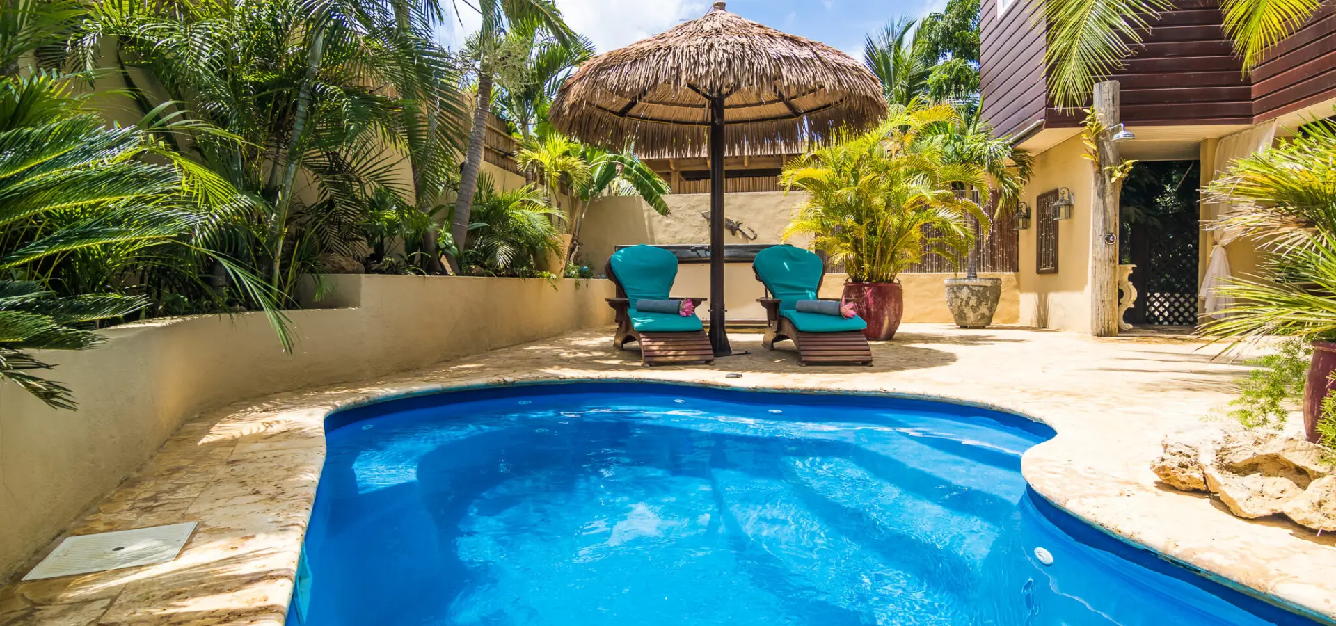 Bamboobali salt water pool