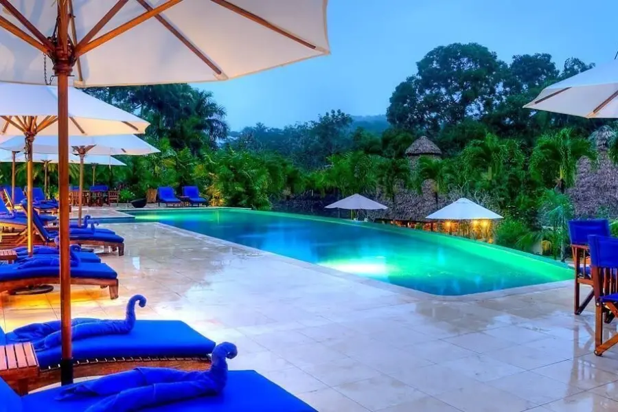Belize luxury resort infinity swimming pool chaa creek home carousel