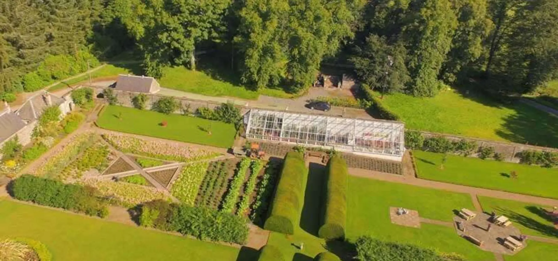 The walled garden at cringletie