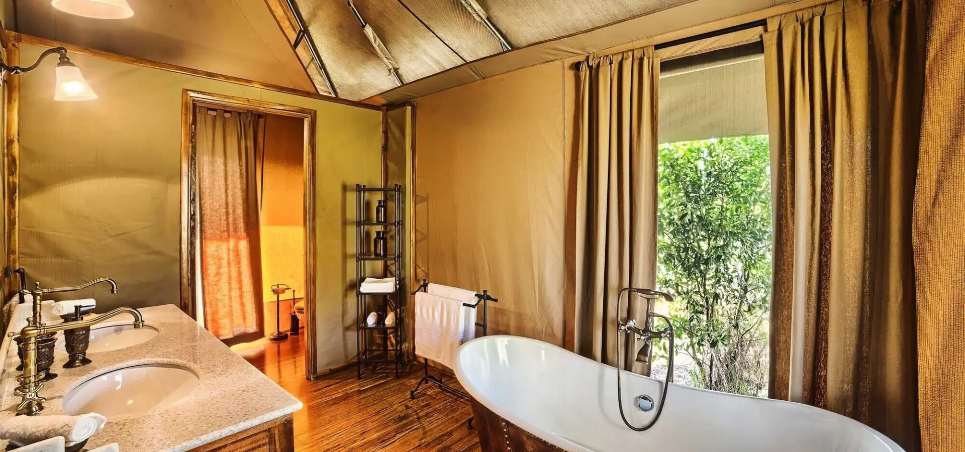 Tent Bathroom Interior