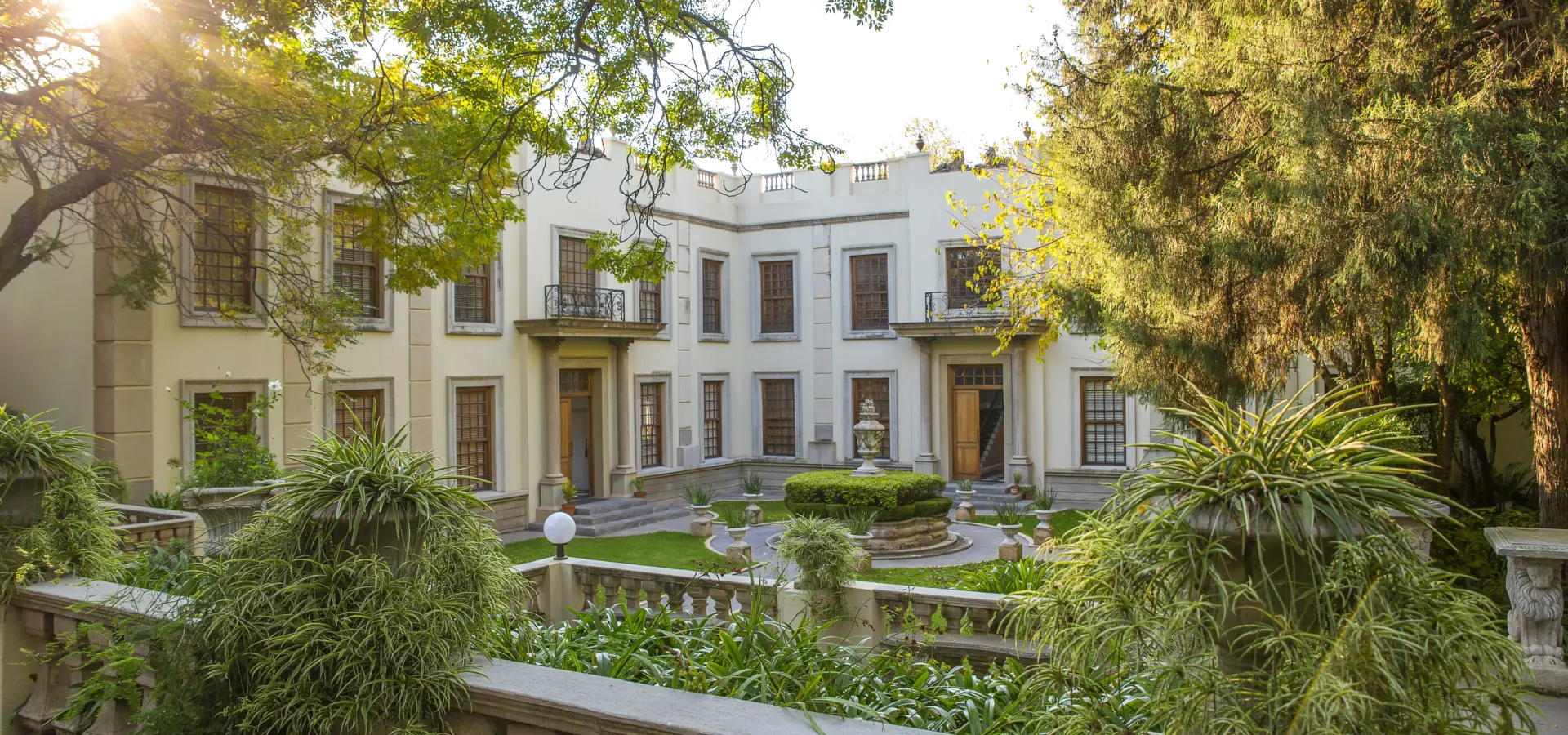 Courtyard at sunset1