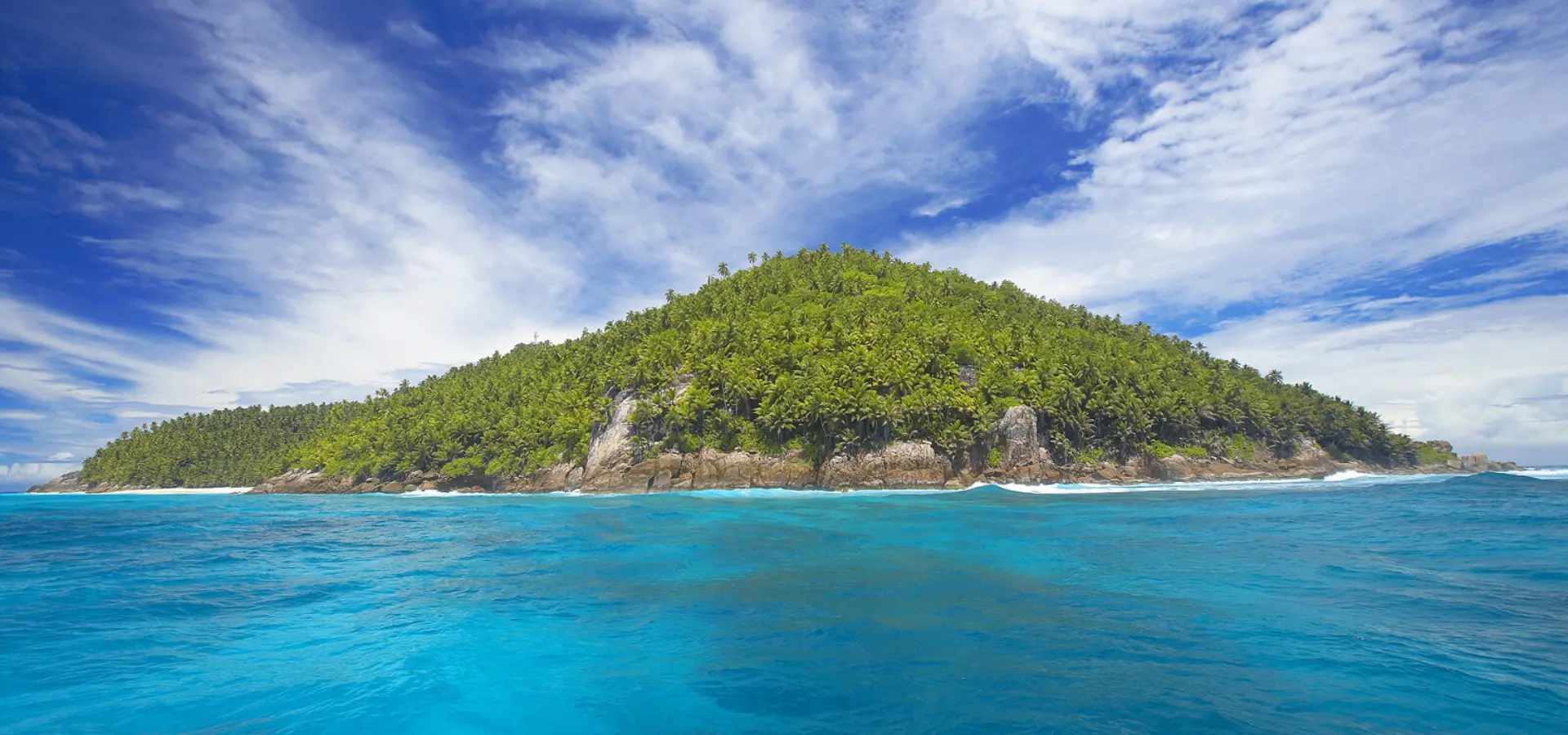 Island off the coast