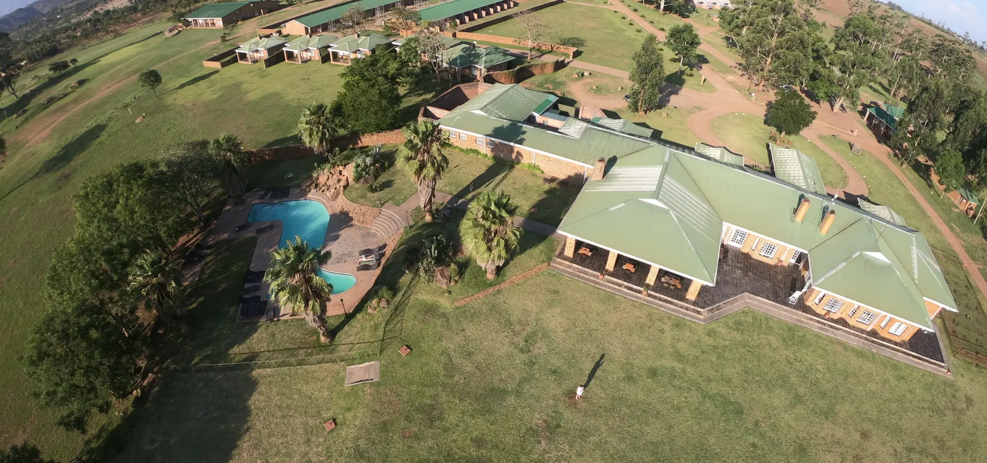 Game haven lodge complex from above