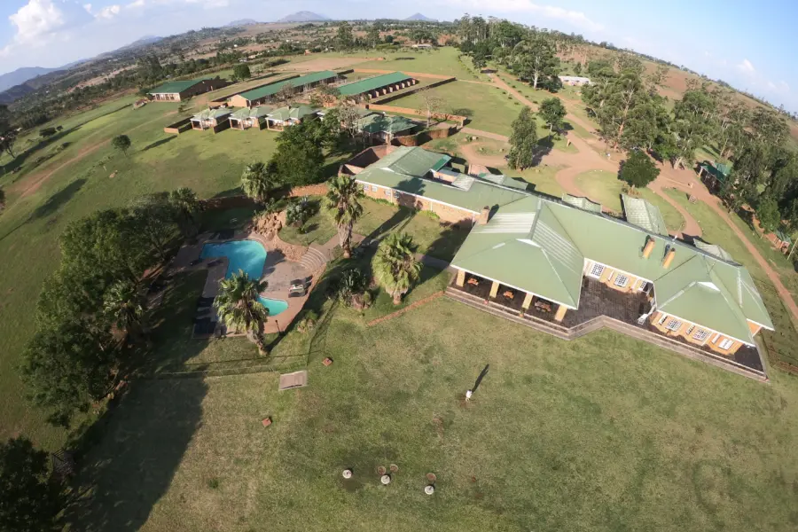 Game haven lodge complex from above