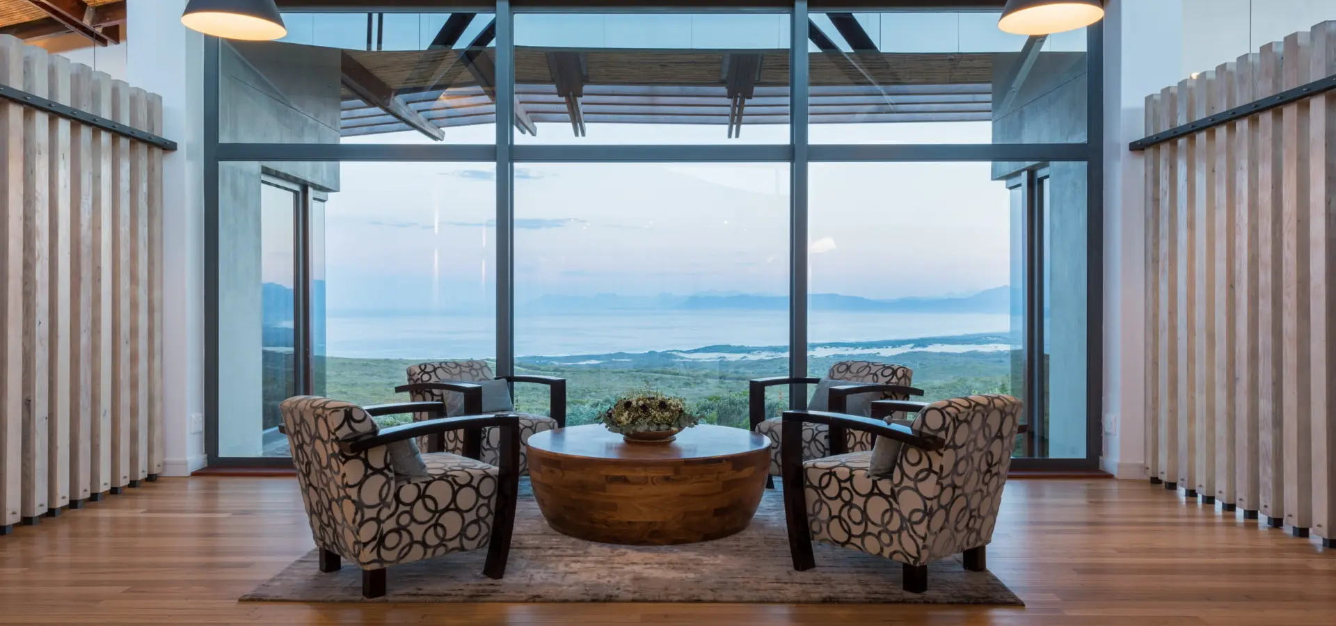 Grootbos forest lodge reception lounge area 1