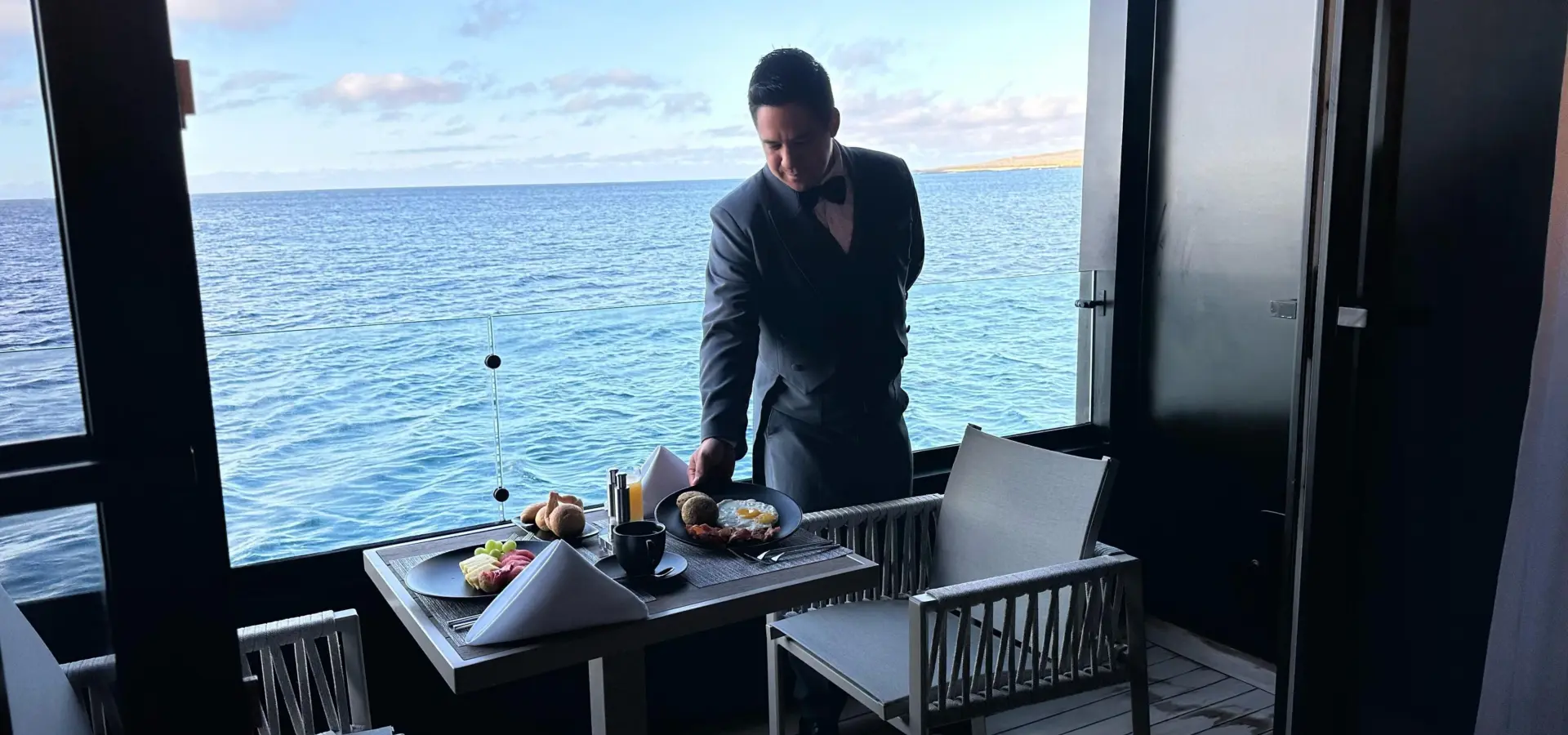 Balcony service hermes mega catamaran1