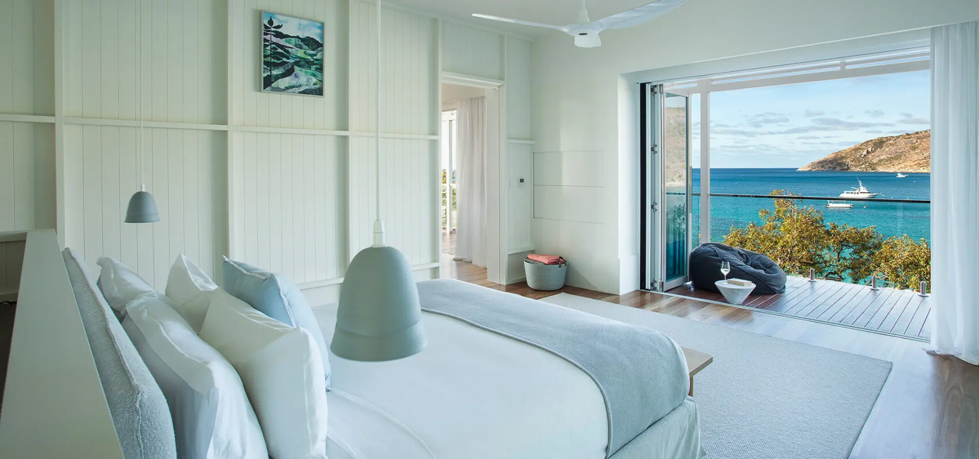 Lizard island accommodation the pavilion bedroom balcony